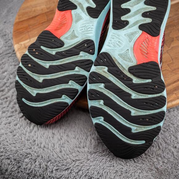 ASICS Women's US 6.5 Running Shoes GEL-NIMBUS 23 LITE-SHOW 1012B151 Coral/ Aqua - Picture 8 of 9